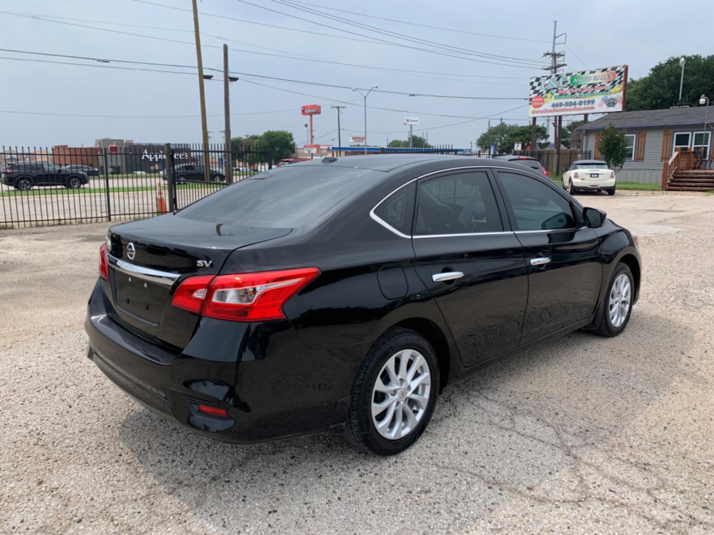 2019 Black /Black Nissan Sentra S (3N1AB7APXKL) with an 1.8L L4 SFI DOHC 16V engine, AUTOMATIC transmission, located at 1830 North Belt Line Road, Irving, TX, 75061, (469) 524-0199, 32.834373, -96.993584 - Photo#3